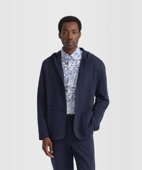 HOMME メンズ メンズ ミラノコットンブレンド 長袖 ジャケット "Gaspard" ブルー系その他