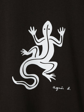 HOMME メンズ メンズ アイコニック コットン 半袖 Tシャツ ”Lezard” ブラウン系その他