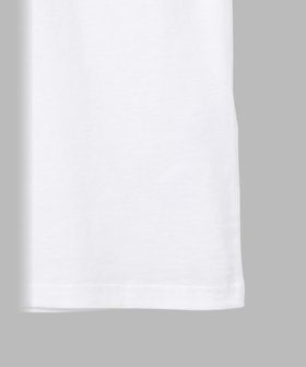 HOMME メンズ メンズ プリント コットン 半袖 アーティスト Tシャツ "Roberto Martinez" ホワイト