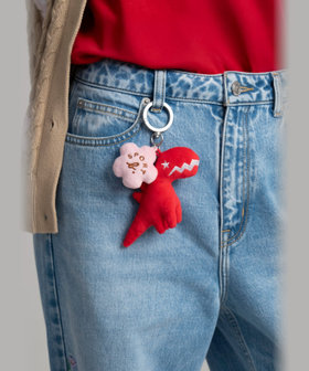 FEMME ウィメンズ SPORT b. ディノ フラワー キーチェーン ピンク