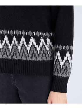 To b. by agnès b. 【Outlet】ノルディック ニット プルオーバー ブラック