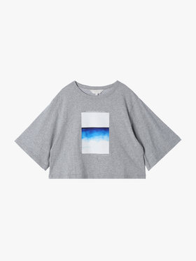 To b. by agnès b. 【Outlet】シープリントTシャツ グレー