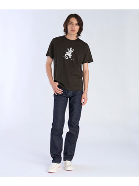 HOMME メンズ メンズ アイコニック コットン 半袖 Tシャツ ”Lezard” ブラウン系その他