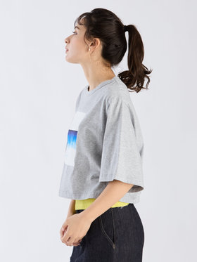 To b. by agnès b. 【Outlet】シープリントTシャツ グレー