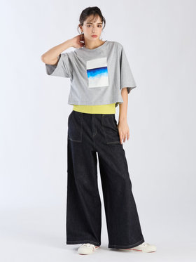 To b. by agnès b. 【Outlet】シープリントTシャツ グレー