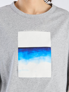 To b. by agnès b. 【Outlet】シープリントTシャツ グレー