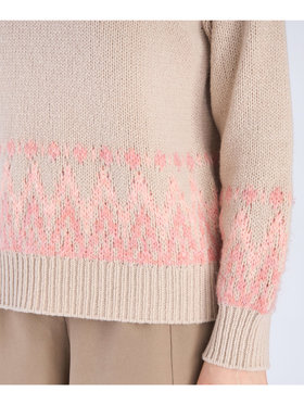 To b. by agnès b. 【Outlet】ノルディック ニット プルオーバー ベージュ