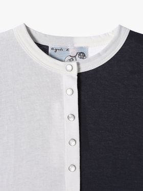 ENFANT ベビー JF59 L CARDIGAN ベビー カーディガン ホワイト