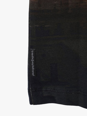 ENFANT ユニセックス キッズ フォトプリント コットン 長袖 Tシャツ "Tour Eiffel, ciel orange" マルチ
