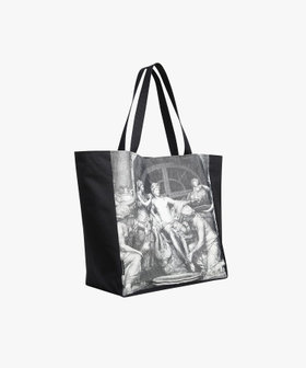 FEMME ウィメンズ フォトプリント コットンキャンバス トートバッグ "Fontaine" マルチ