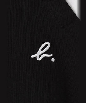 ENFANT ベビー ベビー "b." ロゴ 刺繍 コットン 半袖 Tシャツ ホワイト