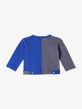 ENFANT ベビー JF59 L CARDIGAN ベビー カーディガン ブルー
