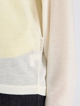 To b. by agnès b. 【Outlet】シアーボーイズロングTシャツ ホワイト