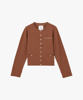 To b. by agnès b. To b. by agnes b.× green label relaxing オーガニックコットン ニュートラディショナルカーディガン ブラウン
