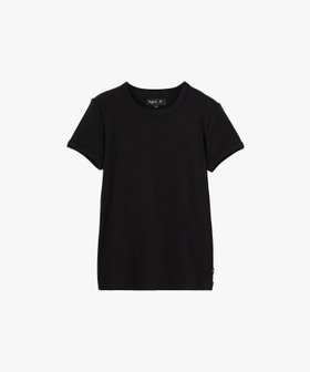 FEMME ウィメンズ コットン 半袖Tシャツ "Be Top" ブラック