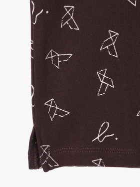 ENFANT ユニセックス 【Outlet】キッズ プリント コットン 長袖 スウェット ブラウン系その他