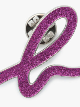 FEMME ウィメンズ ”b.” ロゴ グリッター ピンバッジ レッド系その他