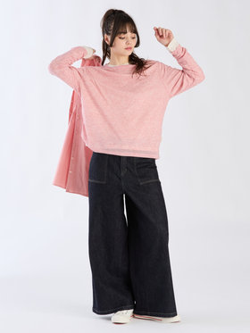 To b. by agnès b. 【Outlet】シアーボーイズロングTシャツ ピンク