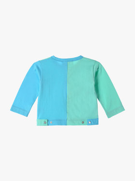 ENFANT ベビー JF59 L CARDIGAN ベビー カーディガン ブルー