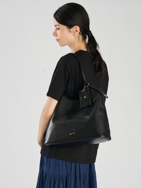 VOYAGE ウィメンズ バッグ＆ウォレット レザー ラージ トートバッグ "Nathalie" BBS01-02 ブラック