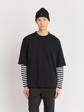 HOMME メンズ メンズ コットン 半袖 Tシャツ "Horace" ブラック