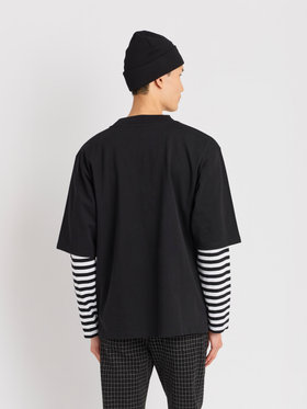 HOMME メンズ メンズ コットン 半袖 Tシャツ "Horace" ブラック