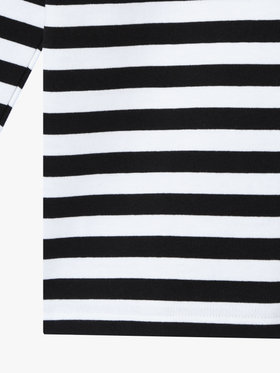 HOMME メンズ メンズ 細ボーダー コットン 長袖 Tシャツ ”Coulos” ブラック