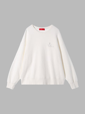 To b. by agnès b. 【Outlet】To b. by agnes b. x RED CARD TOKYO OVERSIZED SWEATSHIRT オーバーサイズスウェットシャツ オフホワイト