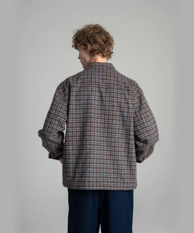 HOMME メンズ SPORT b. メンズ 長袖 フランネルシャツジャケット ベージュ