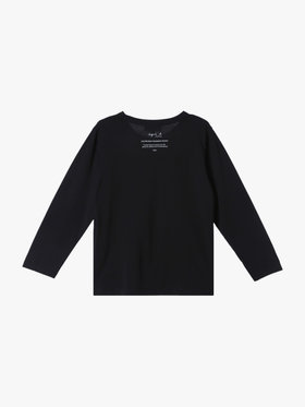 ENFANT ユニセックス キッズ プリント コットン 長袖 Tシャツ "Jeunes garcons" ブラック