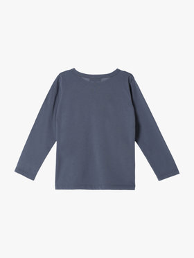 ENFANT ユニセックス キッズ ロゴ コットン 長袖 Tシャツ グレー