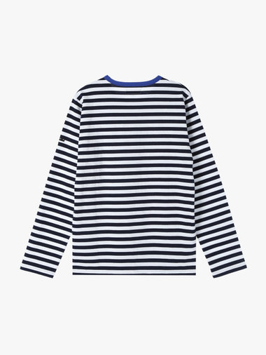 メンズ 細ボーダー コットン 長袖 Tシャツ ”Coulos”