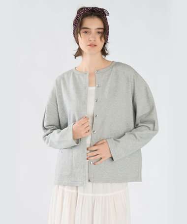 To b. by agnes b.× green label relaxing コットン ビッグカーディガン