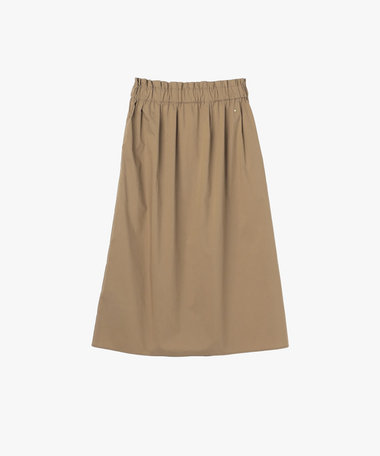 ウエスト ギャザー フリル ロング スカート