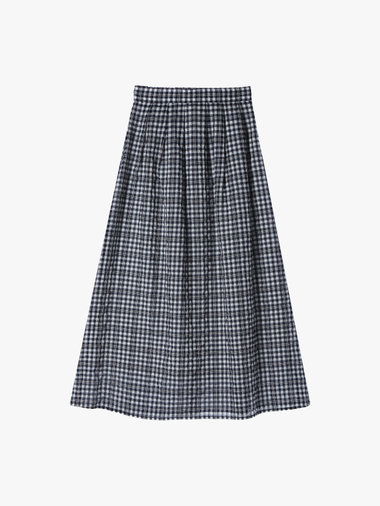 【Outlet】【セットアップ対応商品】ギンガムロングスカート