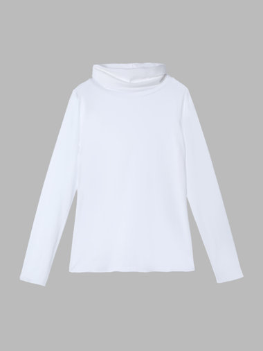オーガニックコットン タートルネック 長袖 Tシャツ "Transformable"