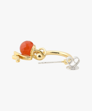 ストーンピアス "Red Chalcedony"