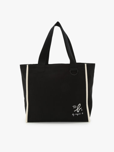 To b. by agnes b.× green label relaxing コットン パイピング トートバッグ