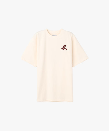 メンズ "b."刺繍 半袖 Tシャツ