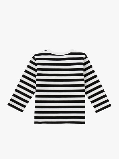 ベビー コットン 細ボーダー 長袖 Tシャツ