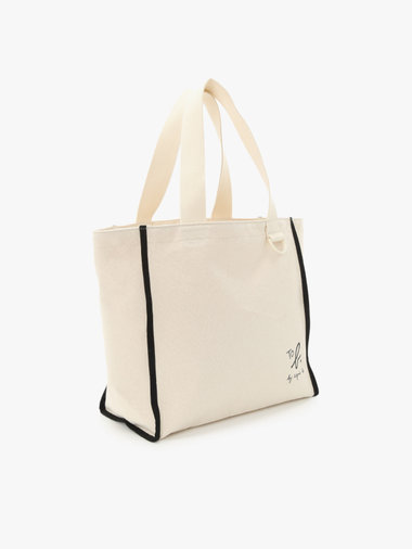 To b. by agnes b.× green label relaxing コットン パイピング トートバッグ
