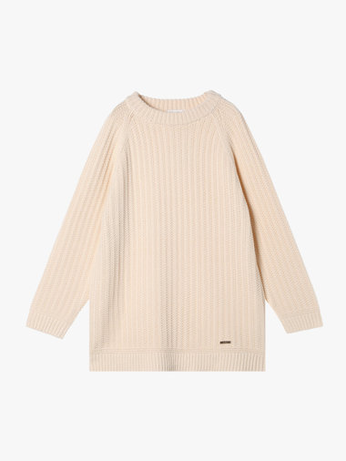 【Outlet】ラグランスリーブ ニット プルオーバー