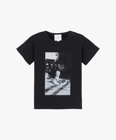 ベビー フォトプリント コットン 半袖 Tシャツ