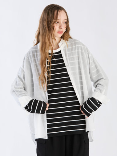 コットン ロングスリーブ ボーイズシャツ