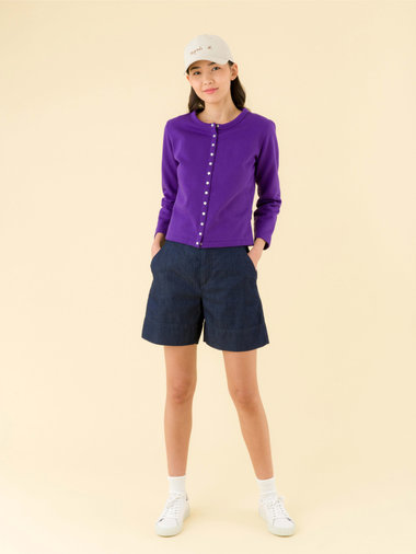 コットン メルトン カーディガンプレッション "Le Petit"