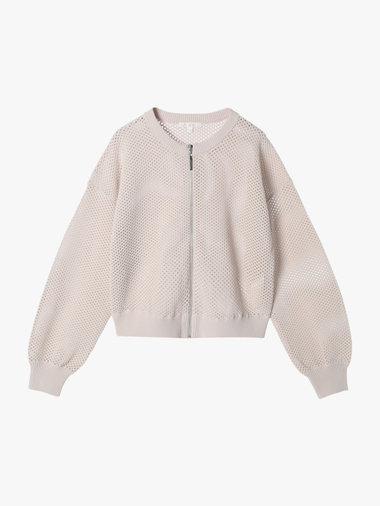 【Outlet】メッシュ ニット ブルゾン