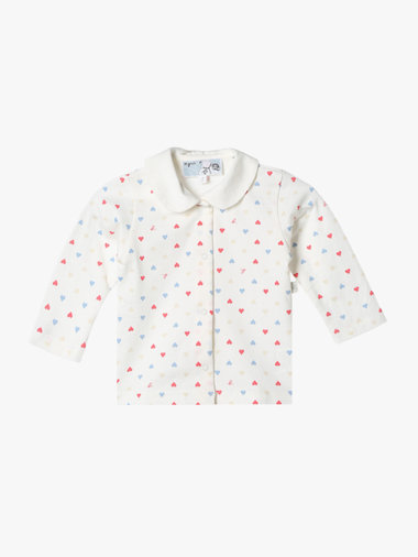 ベビー マルチカラー コットン 長袖 シャツ