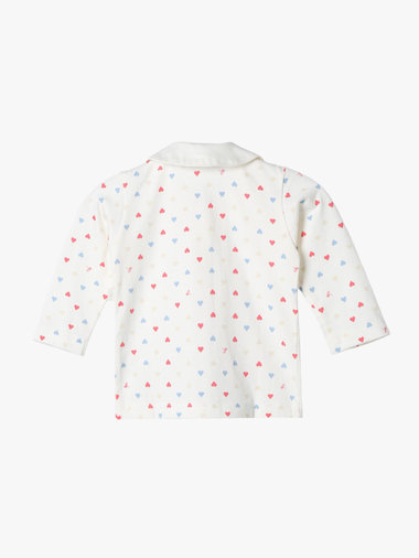 ベビー マルチカラー コットン 長袖 シャツ