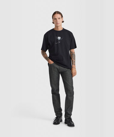 メンズ プリント コットン 半袖 アーティスト Tシャツ "Roberto Martinez"