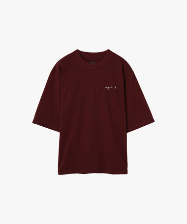 メンズ ロゴ 刺繍 コットン 半袖 Tシャツ "Horace"